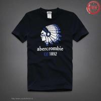 heren abercrombie korte tees chief head est 1892 donkere marineblauw Nieuwe Online i7qe8886